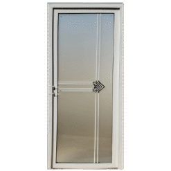 Glass bathroom door