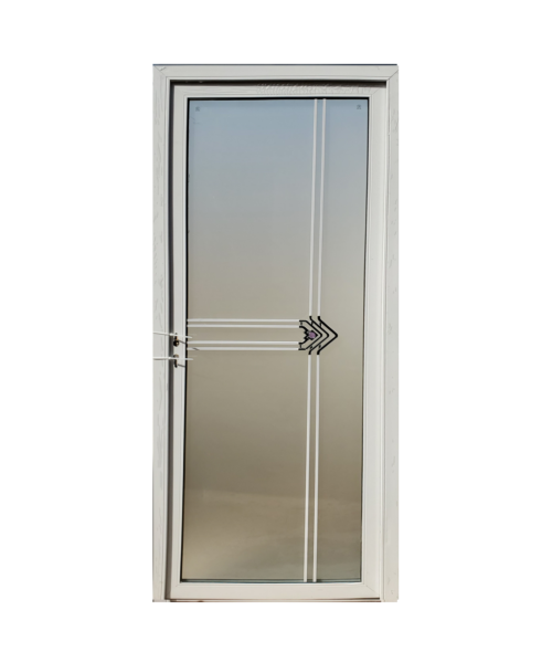 Glass bathroom door