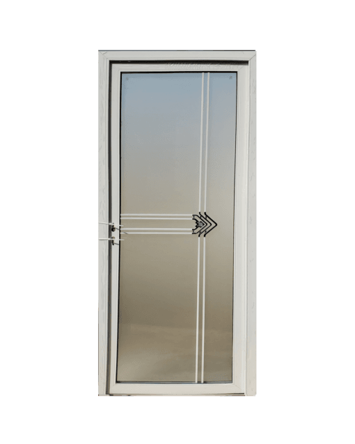 Glass bathroom door